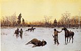 Henry Farny A Lucky Shot painting